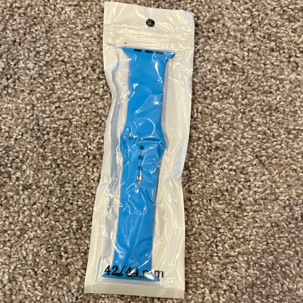 Blue Silicone Wristband Replacement Strap - Unbranded